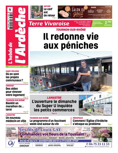 L’Hebdo de l’Ardèche, L’homme qui redonne vie aux péniches
